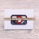 Wholesale white pu metal small leather patch custom for clothing