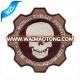 Custom Skull Embroidery Machine Patches