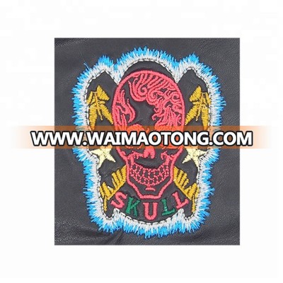 black denim leather patches wrestling leather patches