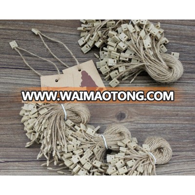 Substantial Cost Effective Plastic Hemp Cord Clothing Seal Tags Hang Tag Fastener