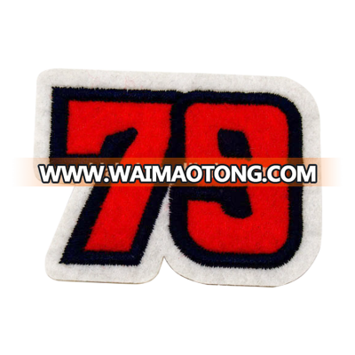 factory custom iron on chenille letter patches for clothing